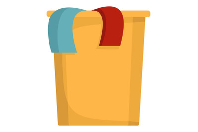 Bucket icon, flat style