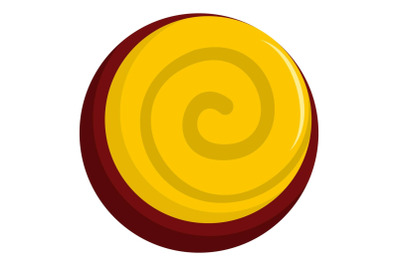 Oreo biscuit icon, flat style