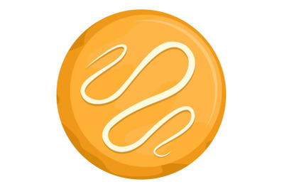 Bagel icon, flat style