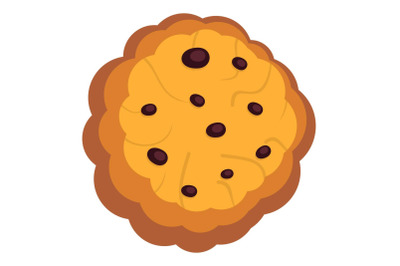 Shortbread icon, flat style