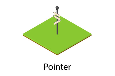 Pointer icon, isometric style