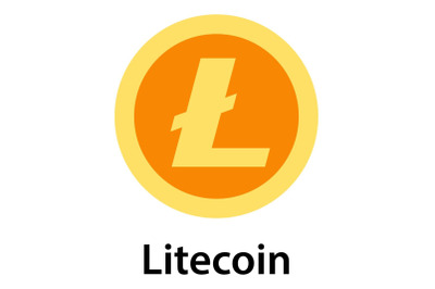 Litecoin icon, flat style
