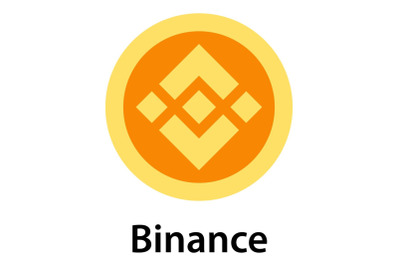 Binance icon, flat style