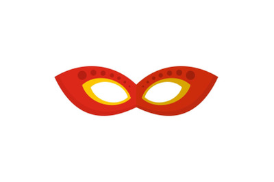 Magic mask icon, flat style
