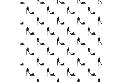 Woman shoes pattern vector seamless