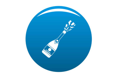 Champagneicon vector blue