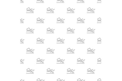 Line chart pattern vector seamless