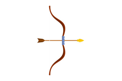 Archery icon, flat style