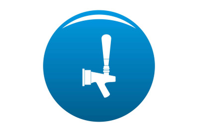 Big tap icon vector blue