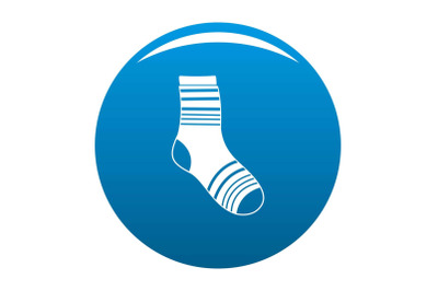 Boy sock icon vector blue