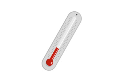 Celsius thermometer icon, flat style