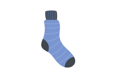 Man sock icon, flat style