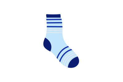 Boy sock icon, flat style