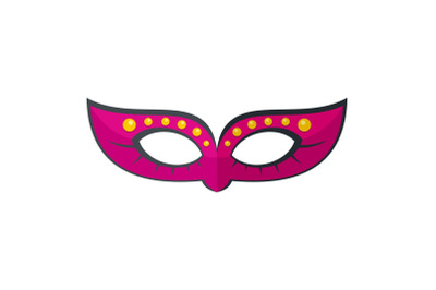 Woman mask icon, flat style