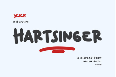 Hartsinger Unique Display Font