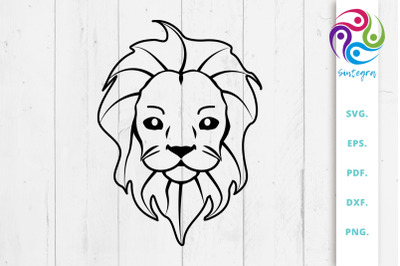 Cute Lion Cub SVG File