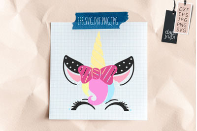 Unicorn Face Magical Unicorn Clipart SVG