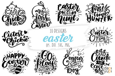 Easter Lettering Quotes Bundle