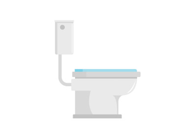 Toilet icon, flat style