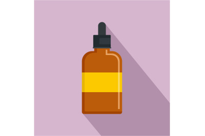 Bee sirop icon, flat style