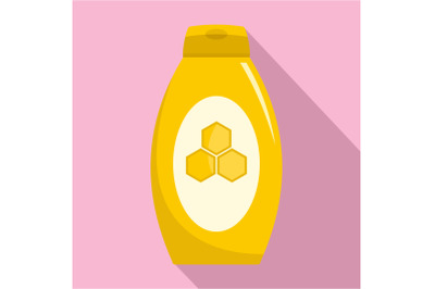 Honey cream icon, flat style