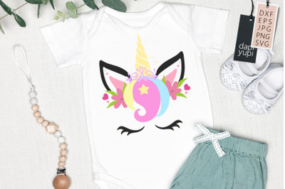 Unicorn Face Magical Unicorn Clipart SVG