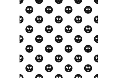 Love smile pattern vector seamless