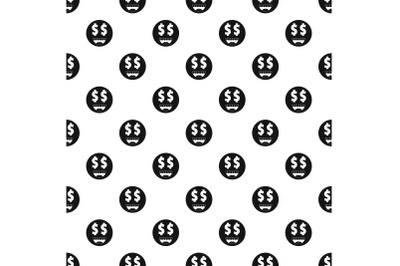 Money smile pattern vector seamless