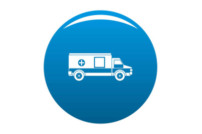 Medical aid icon vector blue