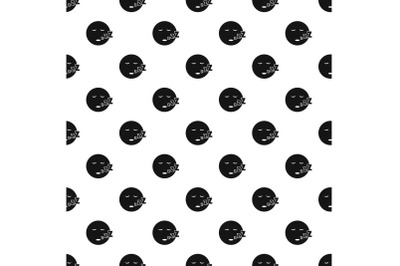 Sleep smile pattern vector seamless