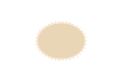 Postage stamp icon, flat style