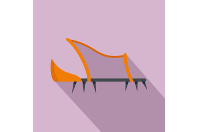 Shoe hiking tool icon, flat style