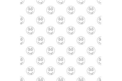 Smile pattern vector seamless