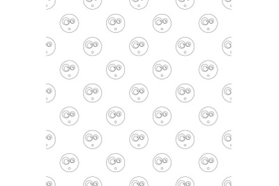 Surprised smile pattern vector seamless