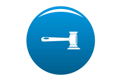 Justice icon vector blue