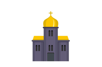 Orthodox church icon, flat style