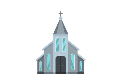 Western church icon, flat style