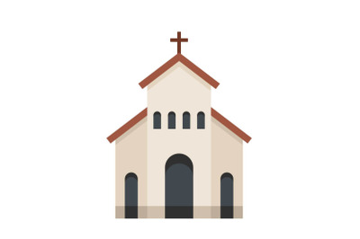 Religious church icon, flat style