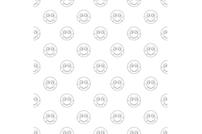 Smile pattern vector seamless