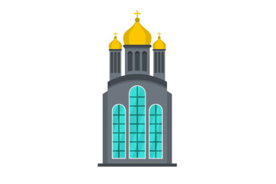 Eastern church icon, flat style