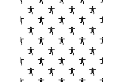 Stick figure stickman pattern vector seamless