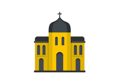 Church architecture icon, flat style