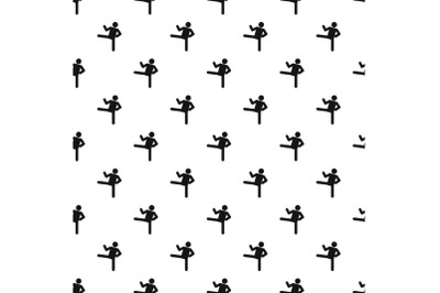 Stick figure stickman pattern vector seamless