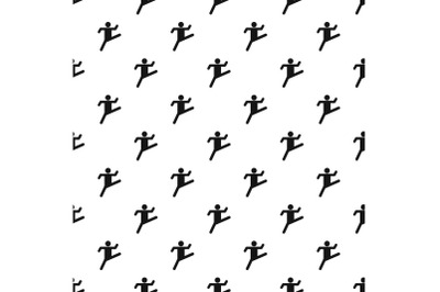 Stick figure stickman pattern vector seamless