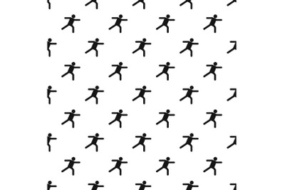 Stick figure stickman pattern vector seamless