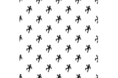 Stick figure stickman pattern vector seamless