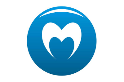 Prophetic heart icon vector blue