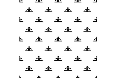 Stick figure stickman pattern vector seamless
