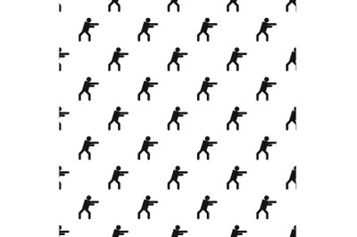 Stick figure stickman pattern vector seamless