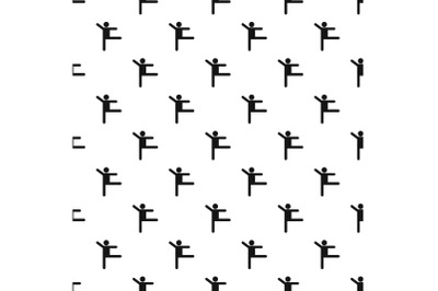 Stick figure stickman pattern vector seamless